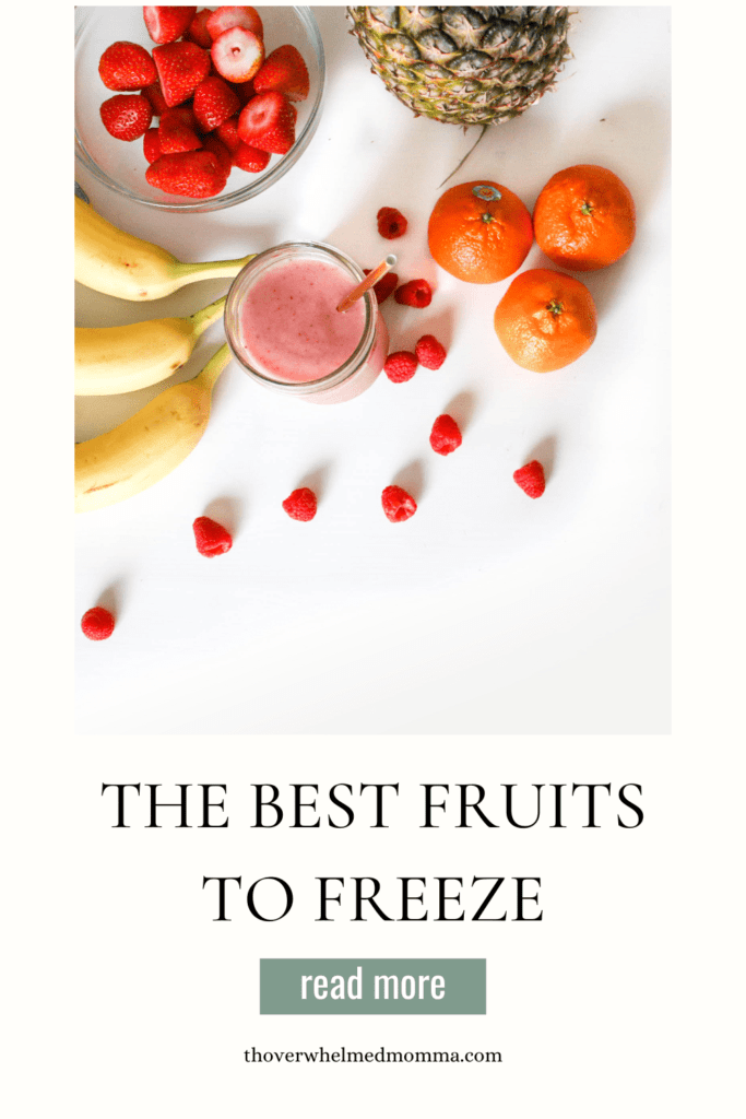 Freezing fruit