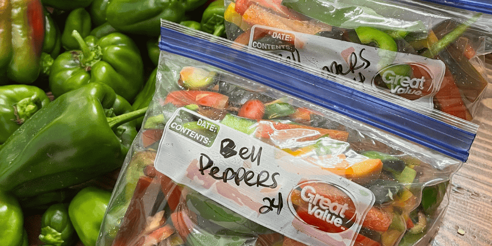 freeze fresh peppers