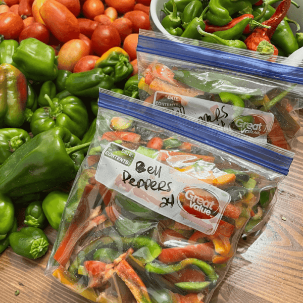 freeze fresh peppers