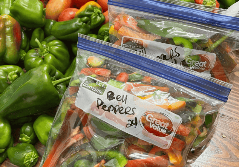 freeze fresh peppers