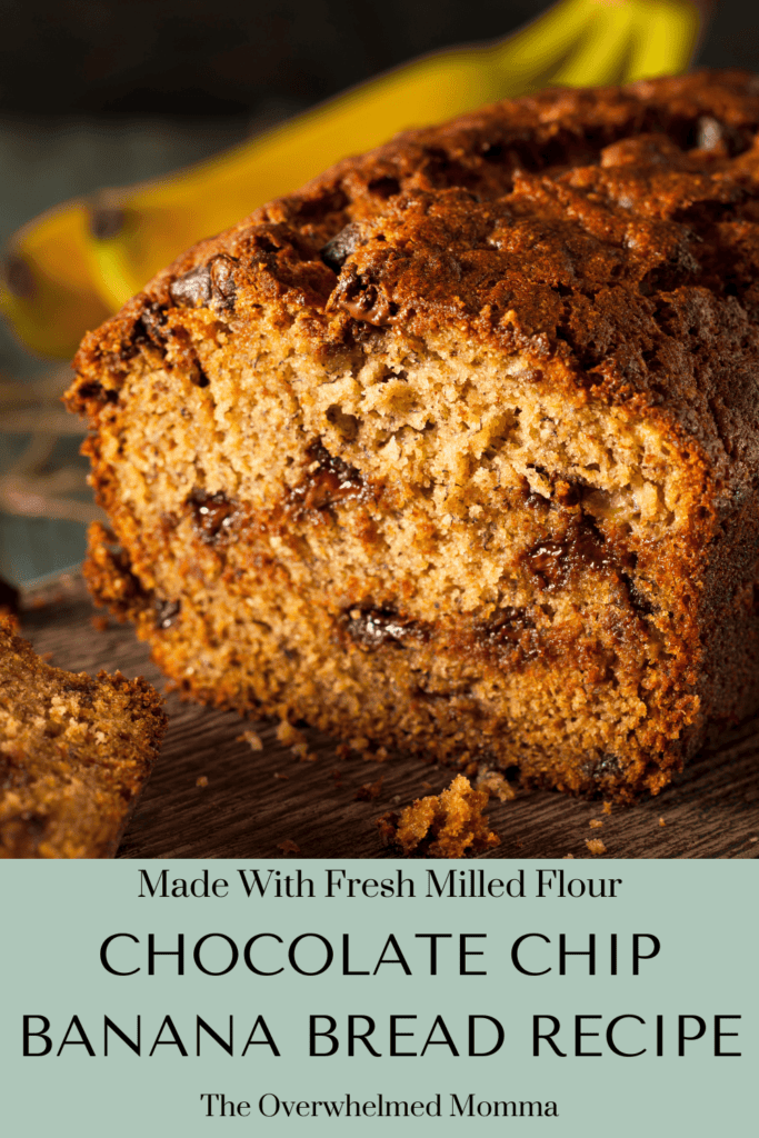 fresh milled flour banana bread