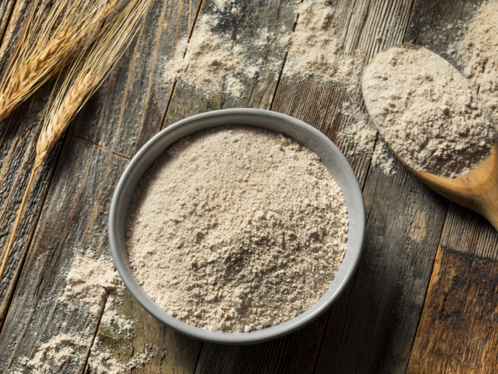 baking bread with fresh ground flour