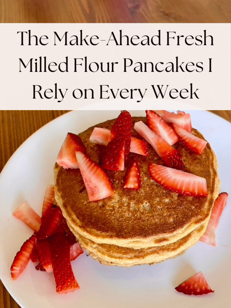 fresh milled flour pancakes
