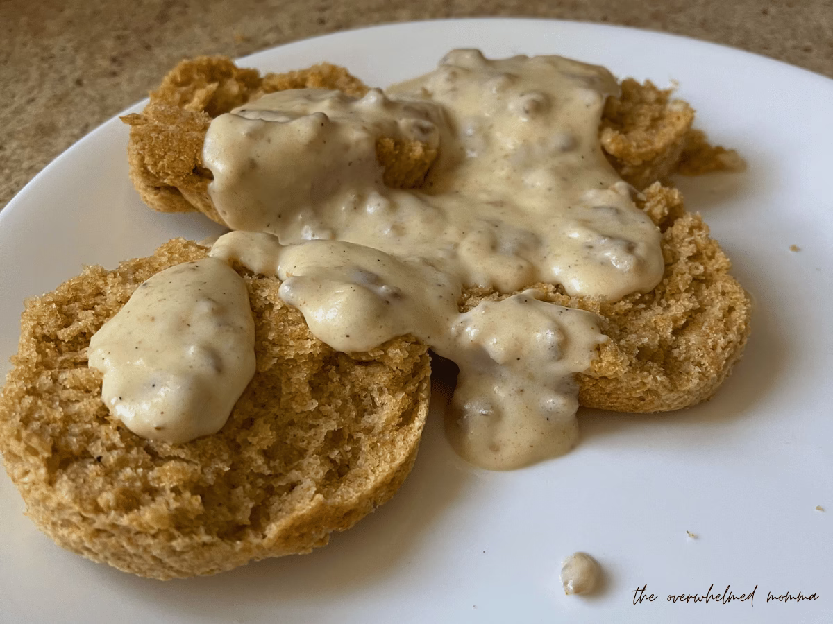 fresh milled flour gravy