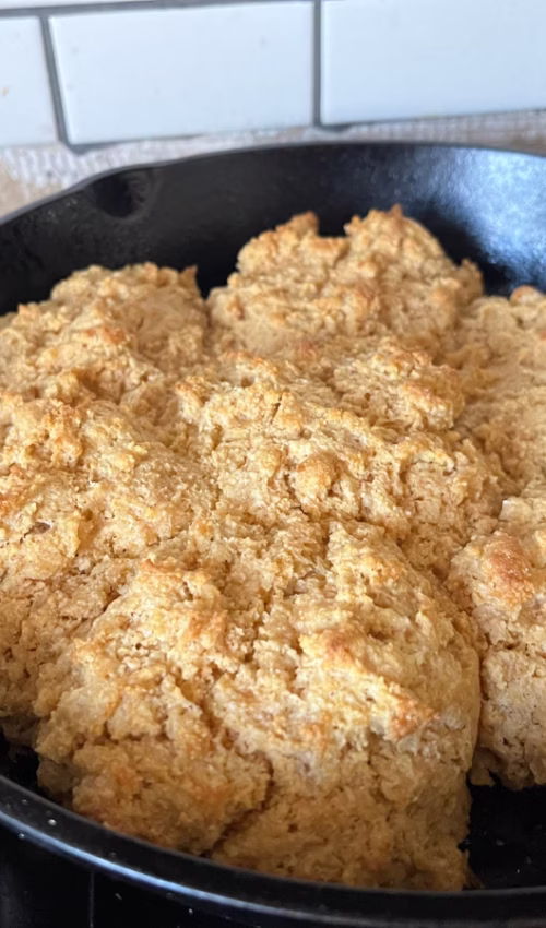 fresh milled flour drop biscuits