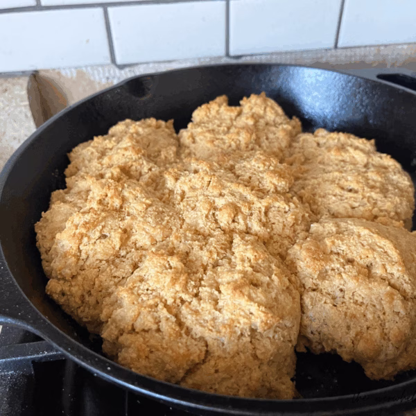 fresh milled flour drop biscuits