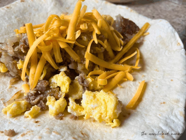 Homemade Frozen Breakfast Burritos (Simple Morning Rhythm for Busy Moms)