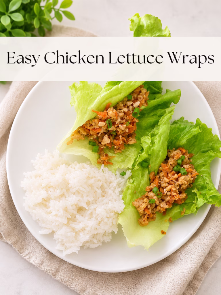 easy chicken lettuce wraps