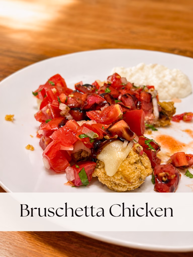 bruschetta chicken with chicken strips