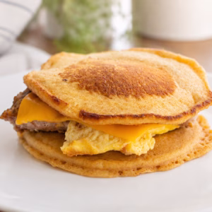 homemade mcgriddle sandwich