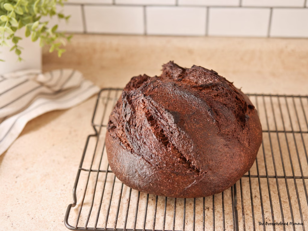 easy chocolate sourdough bread